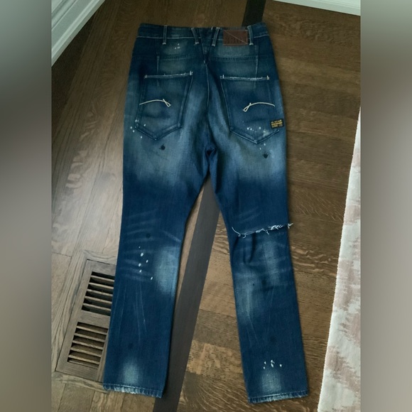 G-STAR RAW Distressed Paint Splatter Rips Fade Women’s Jeans Size 30 BRAND NEW - Picture 12 of 16